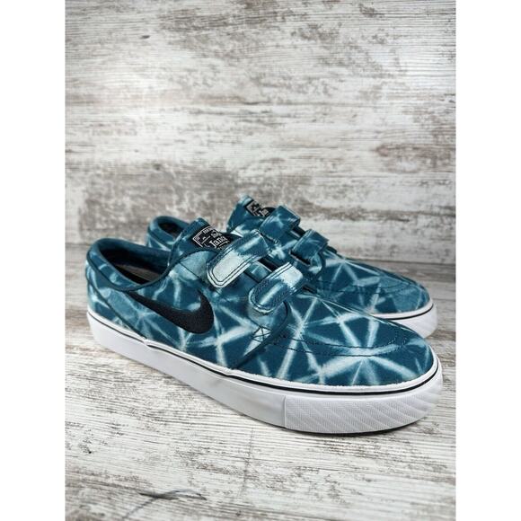 Mens Nike SB Zoom Stefan Janoski AC Tie-Dye Teal Blue Skate Shoes Sz 9 Athletic - Picture 1 of 11